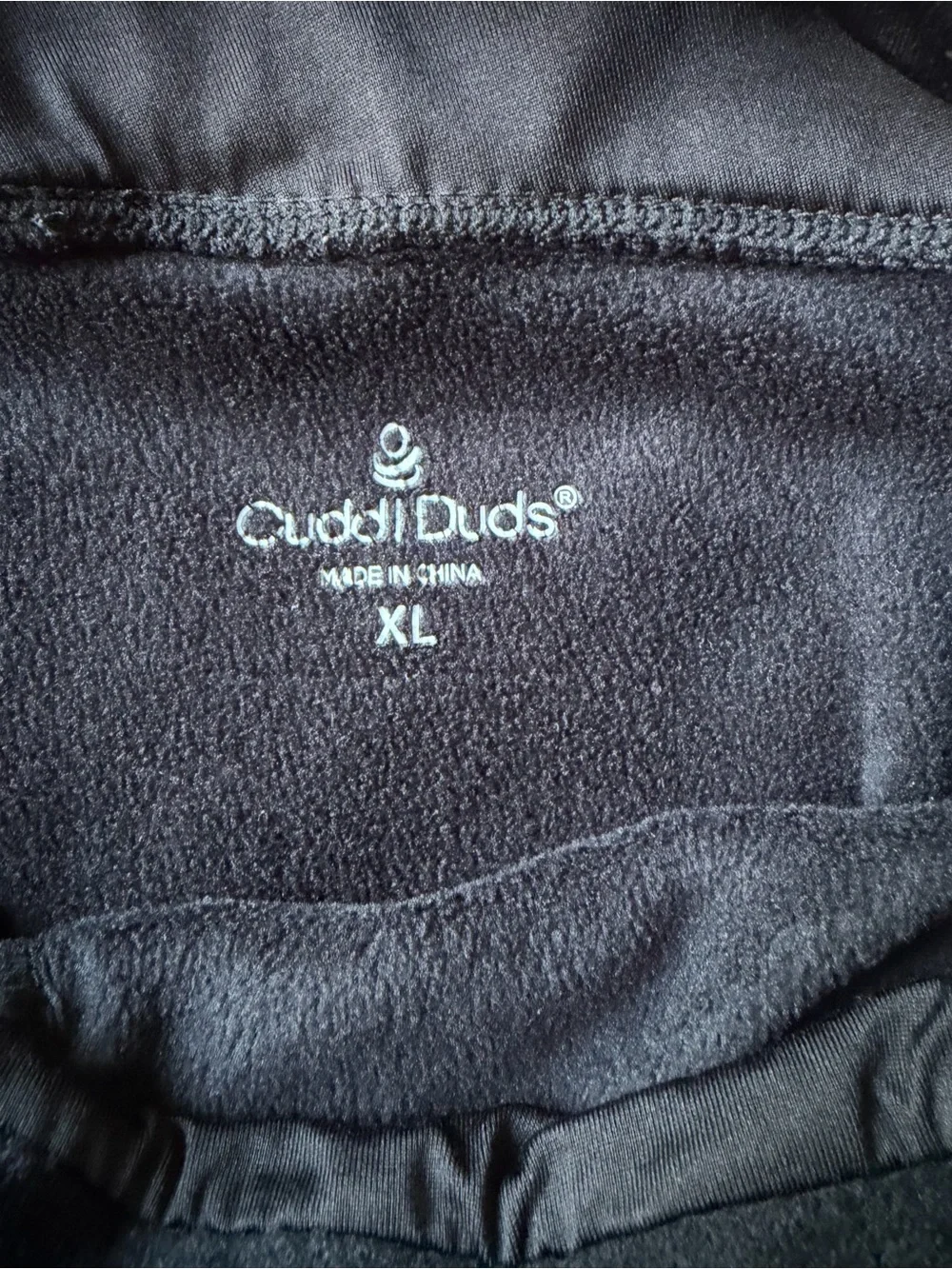 Cuddl Duds Womens Black Velvet Lounge Pants Size XL Athleisure Cozy Straight Leg